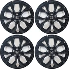 ? FITS 2023-2026 Honda CR-V LX # 562-17BLK + LOGO 17" GLOSS BLACK Hubcaps SET/4