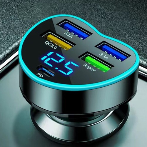 Efficient 150W Car Charger for Simultaneous Charging of Multiple Devices - Zdjęcie 4 z 8
