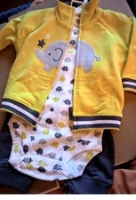 NWT Carter's Lot Of 4 Baby Boy 0-6 Mos Outfits Sleeper Gown LOOK