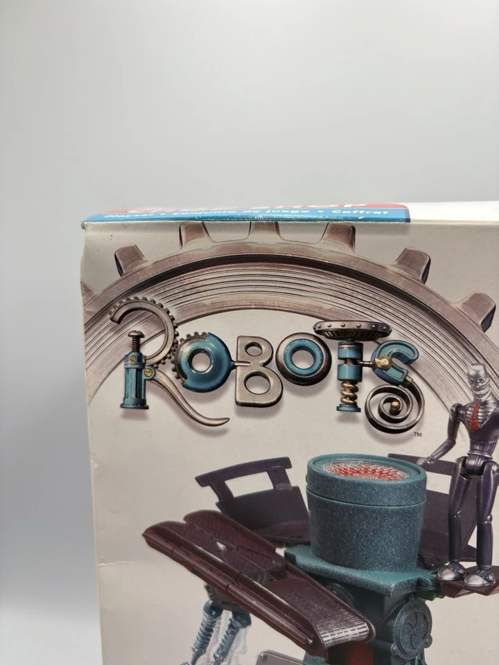 NUEVO Y SELLADO Juego Vintage 2004 Mattel #G7205 Robots Película Juntas Chop Shop Foto 3 de 4