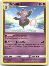 Grumpig 42/111 SM - Crimson Invasion Uncommon Normal Pokemon TCG MP