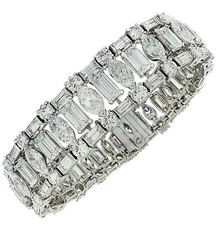 Harry Winston 48ct Diamond Bracelet in Platinum V44713
