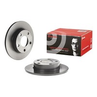 2X Brembo Bremsscheiben 245Mm Voll Hinten Passend FÜR Audi 100 200 A8
