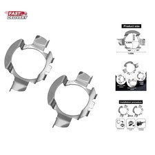 1 Pair H7 Led Adapter Led Headlamp Retainer, H7 LED Headlamp Adapter Bulb Bas...