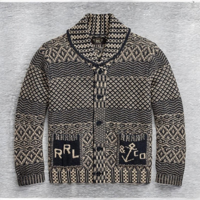 RRL Ralph Lauren DOUBLE RL Shawl Collar Knit Cardigan M