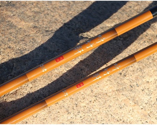 Canna da Pesca in Fibra di Carbonio Canna da Pesca Telescopica Palo Duro Corrente Acqua Dolce Carpa - Foto 14 di 19