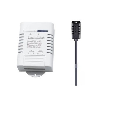 eWeLink 16A Switch with Temperature and Humidity Monitoring, WiFi Thermostat ...