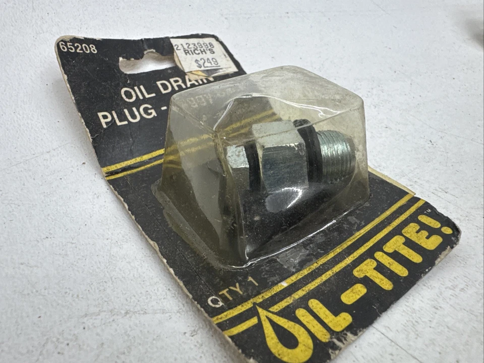 Chevy 305 350 Pontiac 350 400 455 Oil Pan Drain Plug Bolt 1/2-20 Oversize Repair - Image 2 of 4