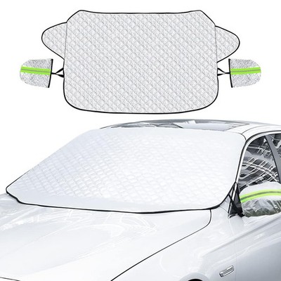 Windschutzscheibenabdeckung Auto Winter 4-Lag Magnetisch Frostschutz Universal