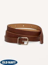 Old Navy Womens Slim Faux Textured-Leather Be...