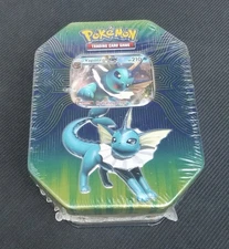 Pokemon TCG: Elemental Power Tin Vaporeon GX + 4 Packs (Sun & Moon) SEALED