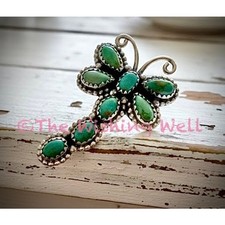 WOW Kingman Turquoise Dragonfly Greenish Blue Ring Adjustable