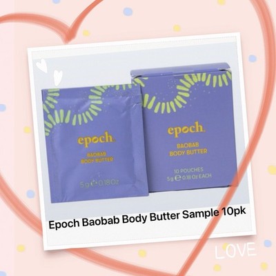 Epoch Baobab Body Butter Sample 5 ml @ Packet. 10 Packets/box