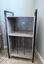 LELELINKY Record Player Stand, 2-Tier Vinyl Record Storage Up to 100 Albums