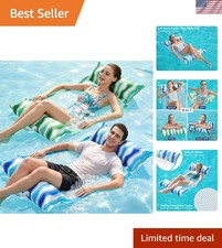 Inflatable Pool Hammock Float - Water Hammock Pool Floaties Multi-Purpose Sad...