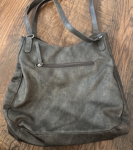 Borsa a tracolla MultiSac Rogers grigia borsetta borsetta tasche zip tracolla regolabile - Foto 4 di 8
