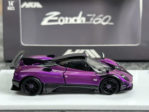 HKM 1:64 Pagani Zonda 760 Roadster Super Racing Diecast Model Car Collection - Picture 18 of 27