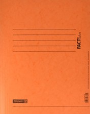 Brunnen FACT Plus A4 File/Folder, Made of Thick Pressed Cardboard Orange