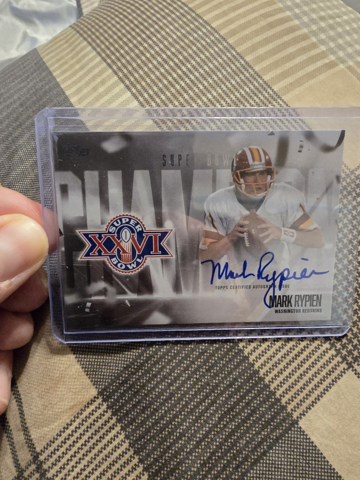 Mark Rypien Topps Flagship Super Bowl Champion auto SBCS-MR