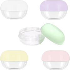5 Pcs 10Ml Small Travel Containers - Convenient Travel Jars for Creams, Travel L