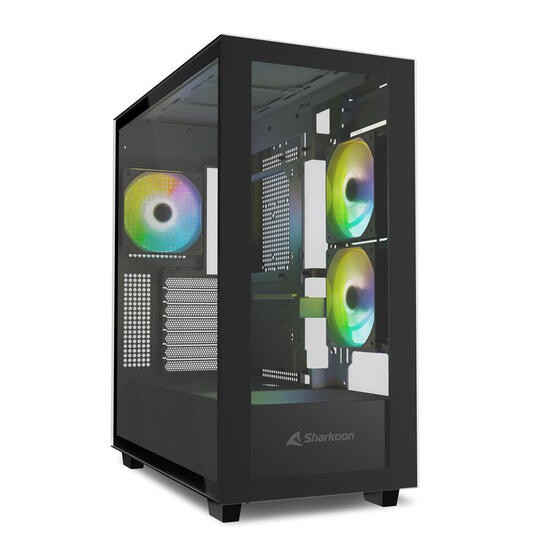 Sharkoon PC Gehuse Rebel C60 Черный RGB ATX schwarz 21190₽