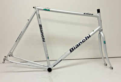 Vintage 1998 Bianchi Eros 59cm C-C Lugged Dedaccia Road Frame/Fork