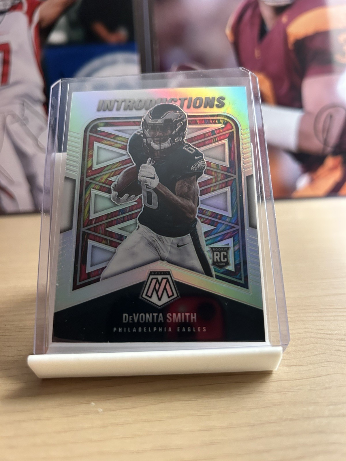2021 Panini Mosaic DeVonta Smith Prizm Introductions No Huddle Disco RC #I-6