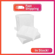 Disposable Dry Wipes, 100 Pack – Ultra Soft Non-Moistened Cleansing Cloths for A