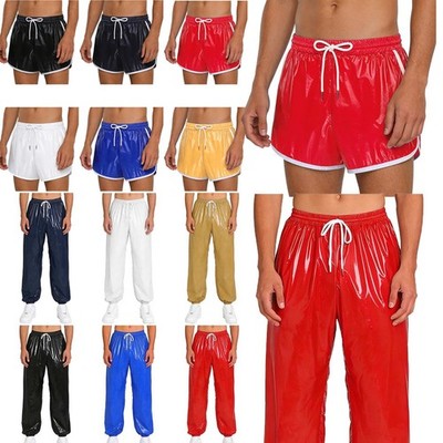 DE Herren Wasserdichte Jogging Drawstring Gürtel Track Hosen Shorts Cargohose 