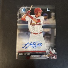 2017 Bowman Draft - Chrome Draft Pick Autographs Zach Kirtley #CDA-ZK (AU, RC)