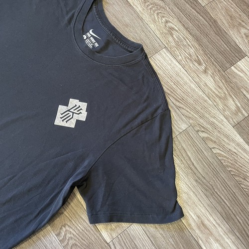 Nike Kyrie Irving Athletic Dri-Fit Shirt Men’s Large Solid Black #2 Short Sleeve - Foto 3 di 8