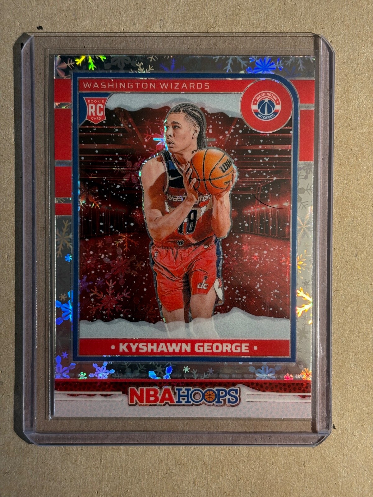 2024-25 Panini Nba Hoops - Rookies Premium Winter Prizm #254 Kyshawn George (RC)