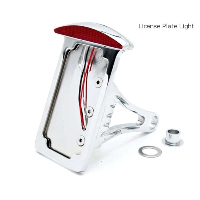 Freno lateral se adapta a ejes de 1" o ejes de 7/8" matrícula trasera luz LED cromada Foto 4 de 4