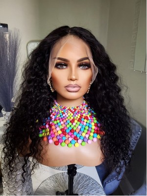 22 inch.  front lace wig Human hair lace frontal wig 22 inch | eBay main image 3