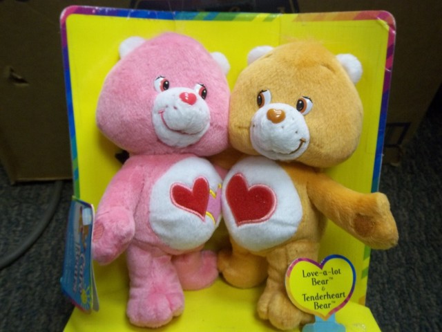 Care Bears Cuddle Pairs LOVE-A-LOT BEAR AND TENDERHEART BEAR 2002 PLAY ALONG for sale online