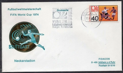 Germany 1974 - FIFA - World Cup - Stuttgart - Neckar Stadium - Cover