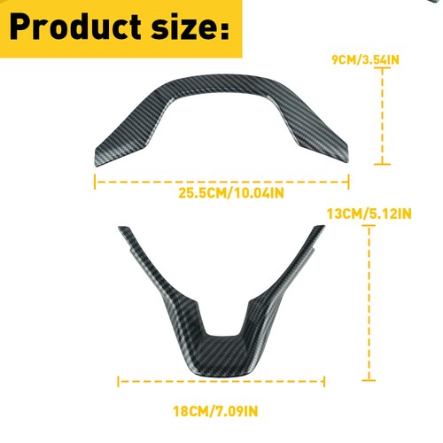 For Honda Steering Accord Wheel Frame 2018-2022 Carbon Trim Cover Accessories - Picture 7 of 9