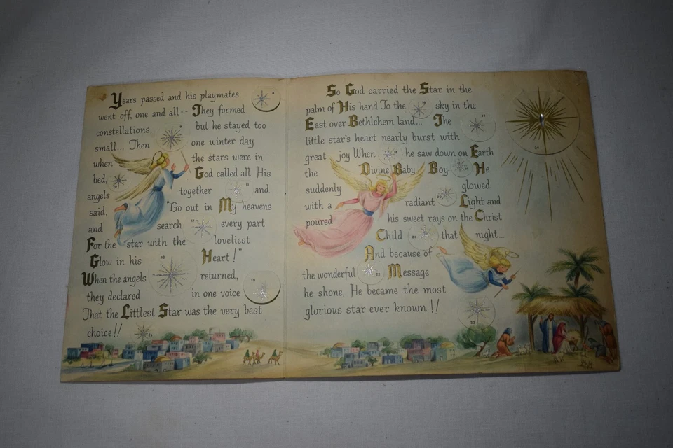 Vintage Hallmark Christmas Advent Calendar - The Brightest Star 1954 - Image 3 of 4