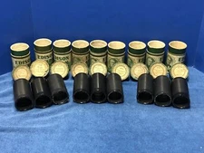 9 EDISON 4 Min. AMBEROL Cylinder RECORDS Orig. GREEN Cases +MATCHING Lid NUMBERS