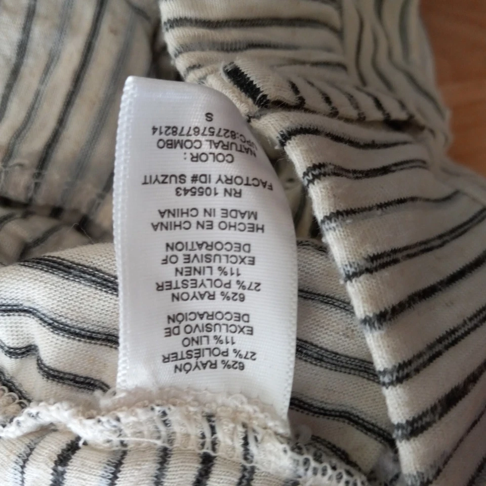 DEREK LAM for NATION DESIGN  Womens High Waist Gray Stripe Rayon Blend Shorts S - Image 3 of 4