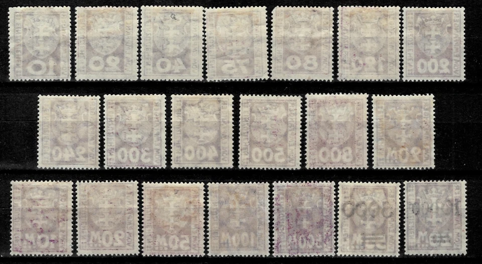 Germany / Danzig 1921/23 ☀ Porto lot ☀ MNH stamps - Image 2 of 2