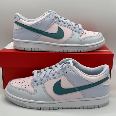 Nike Dunk Low GS Mineral Teal Gray Green White Blue FD1232-002 6Y Women's 7.5