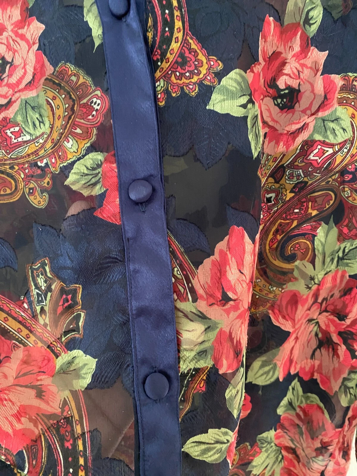 UNDERCOVER Camicia vintage Y2K Victorias Secret G Label abito da notte floreale taglia S Petite