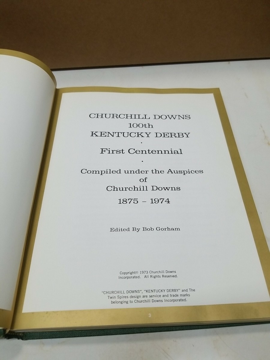 Churchill Downs 100th Kentucky Derby 1st Centennial B