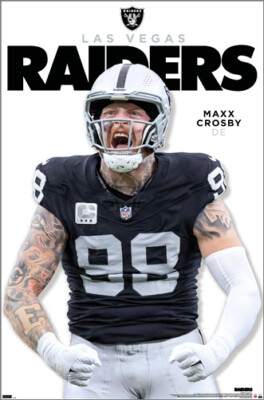 Maxx Crosby SUPERSTAR ACTION Las Vegas Raiders NFL Football