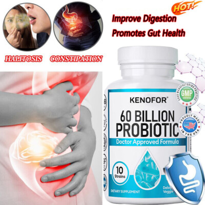 Probiotic Prebiotic Blend Contains 10 Strains of Probiotic Bacteria Gut Health