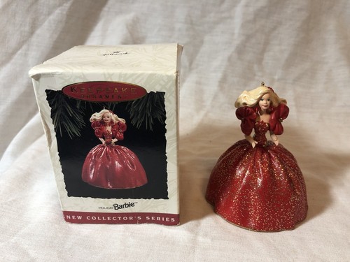 Vintage 1993 Barbie Doll Mattel Hallmark Collector's Series Christmas Ornament