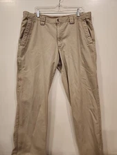 Columbia ROC Cargo Pants Tan Mens Tall Size 36 x 34 AM8564 Outdoor 100% Cotton