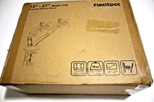 FLEXISPOT DUAL-ARM  MONITOR MOUNT 10"- 27" MODEL F7D SHINY BLACK