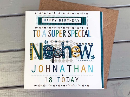 Nephew happy birthday card | Special Personalised nephew birthday card - Picture 7 of 9